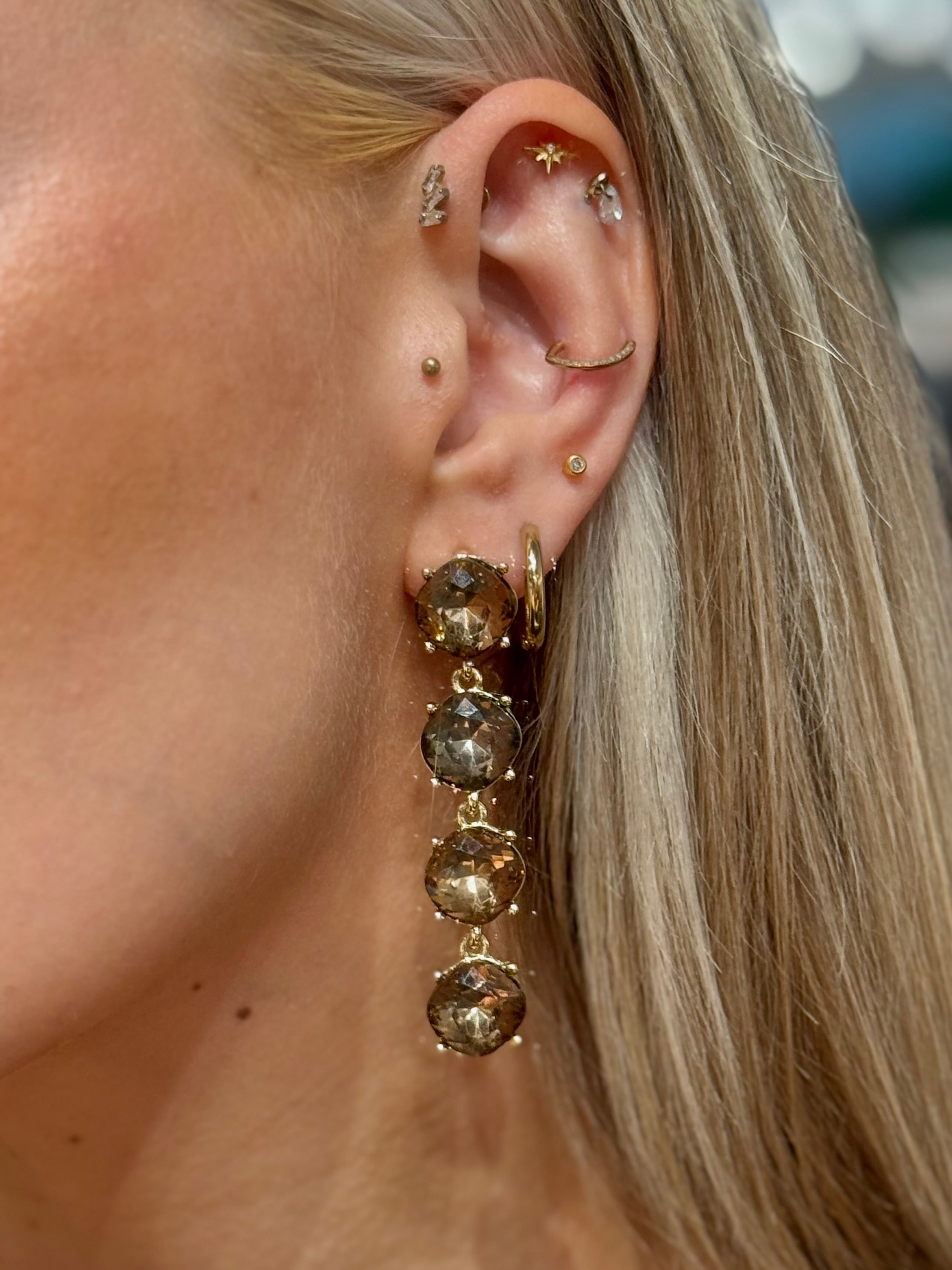 PCRINALIE Earrings - Gold Colour
